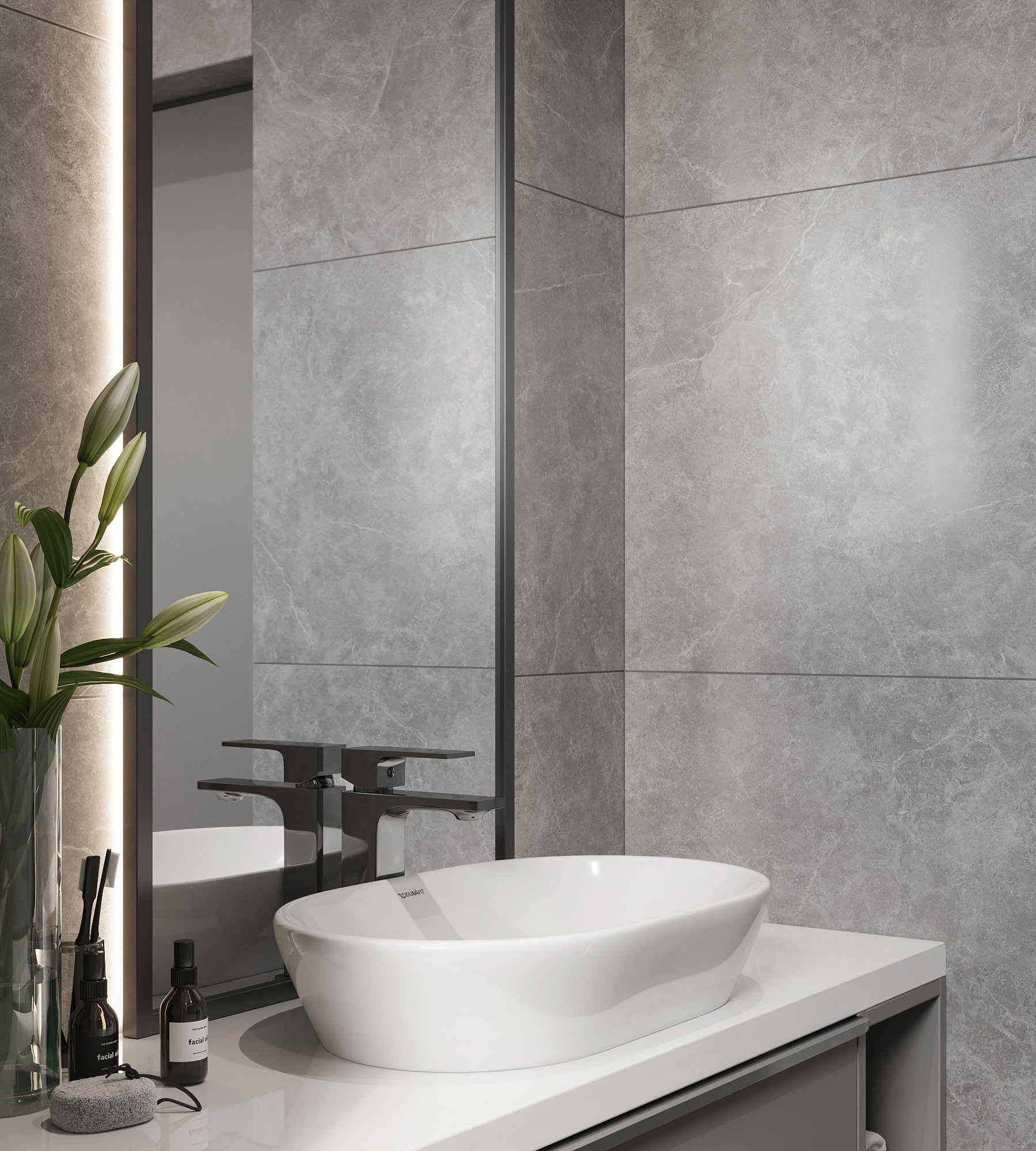 Керамогранит OVIEDO GRIS 60х120 Creanza SL1002-A - Вид №2