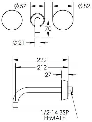 The Watermark Collection Смеситель для раковины на 3 отверстия с переключателем на камень Zen Zen07 Santreyd - Вид №2
