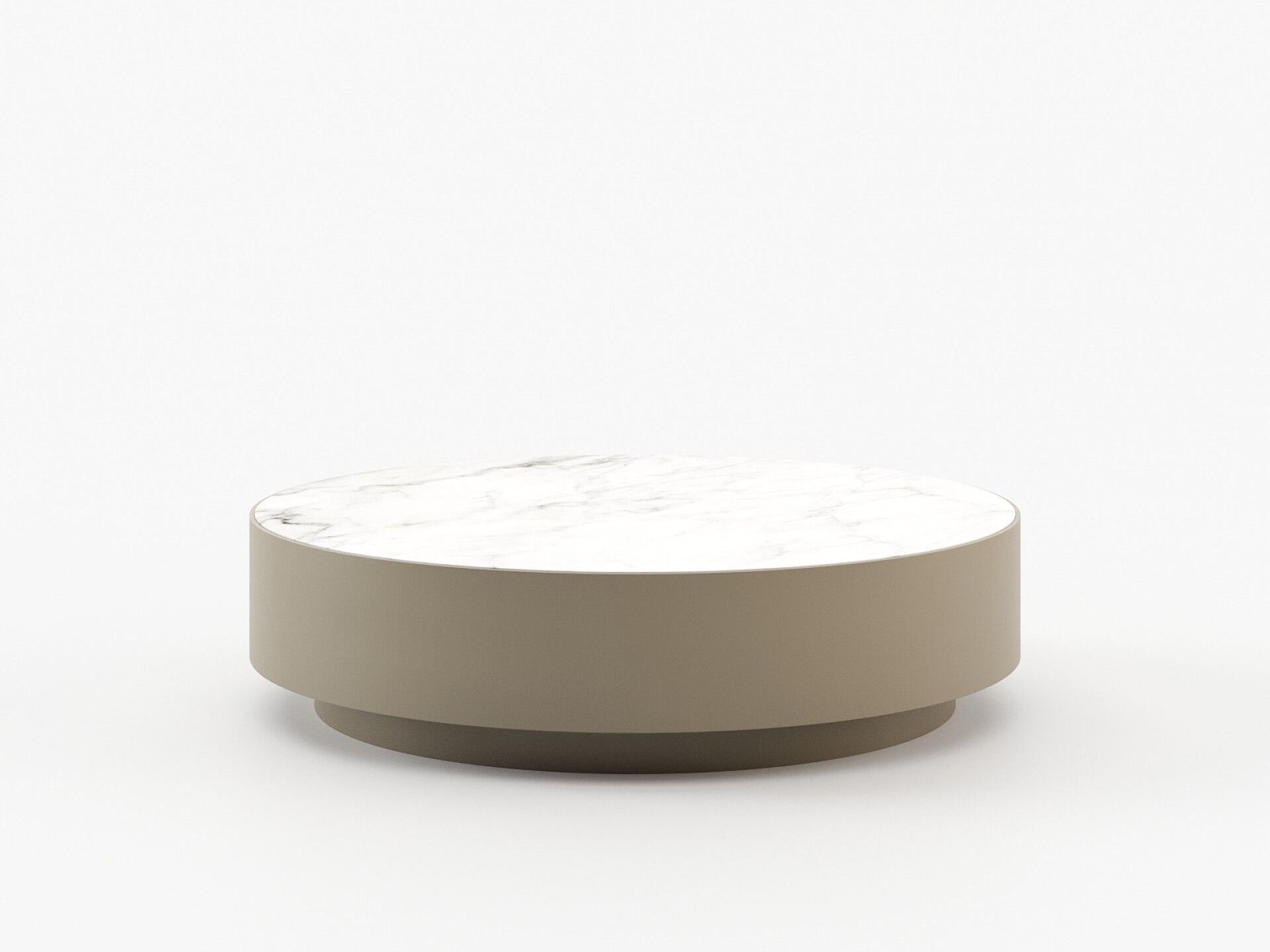 Круглый журнальный столик из дерева и мрамора Laskasas золото ARCH-00053819 - Вид №7