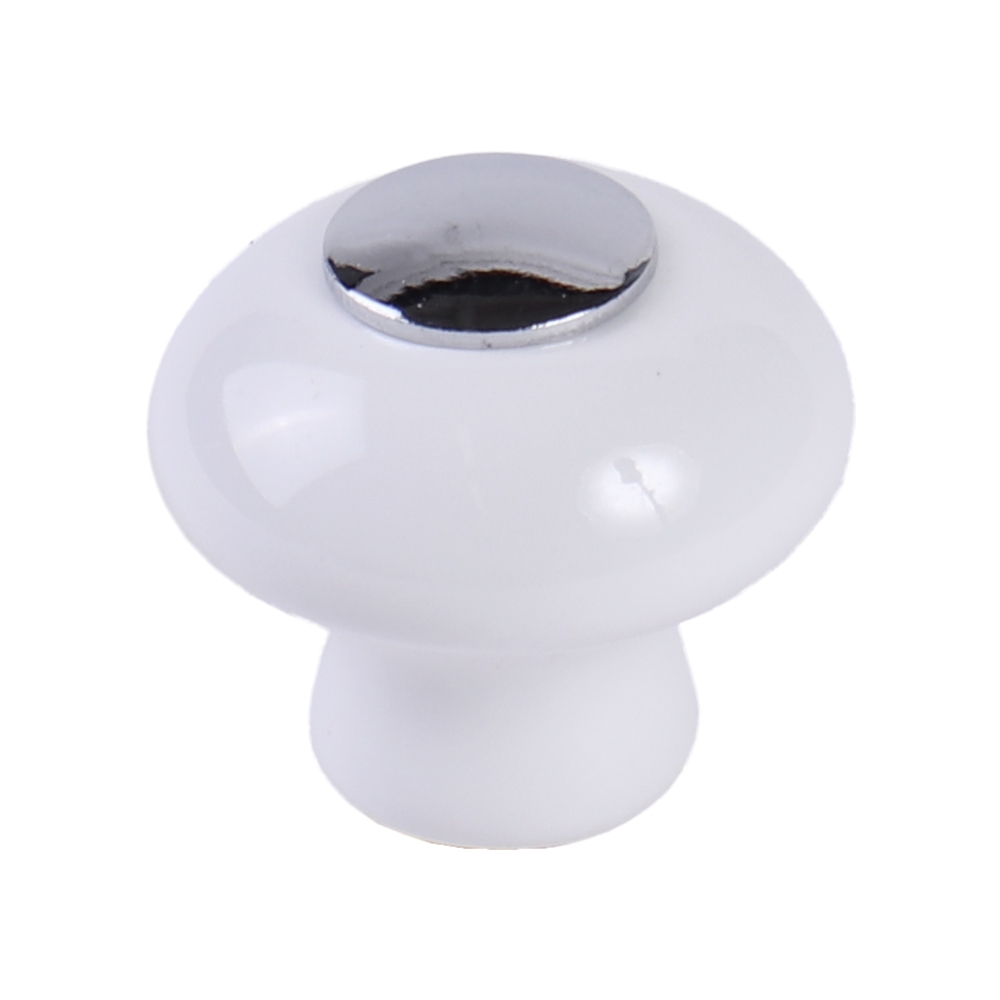 Мебельная ручка  Кноб, 28x30x30 мм, белый LJPS0149 Public Steel Россия 