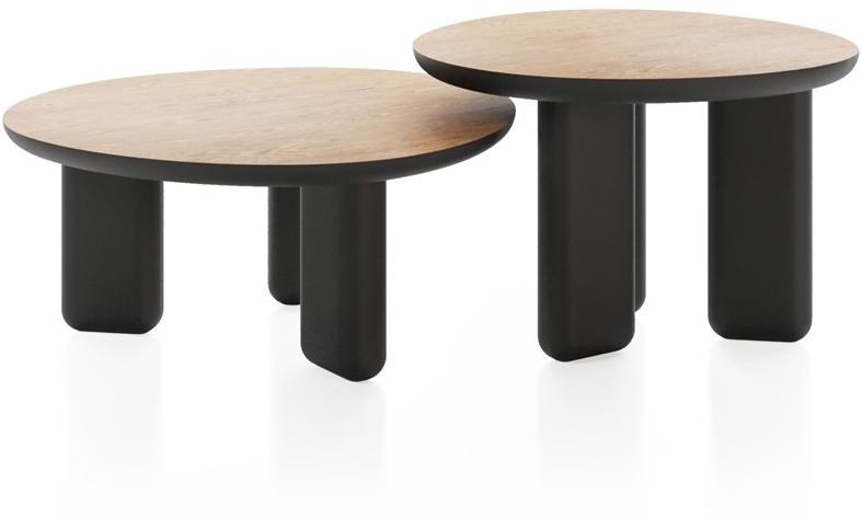 Liu Jo Living Collection Круглый деревянный журнальный столик Ceci est un caillou Cmb t43 - Вид №5