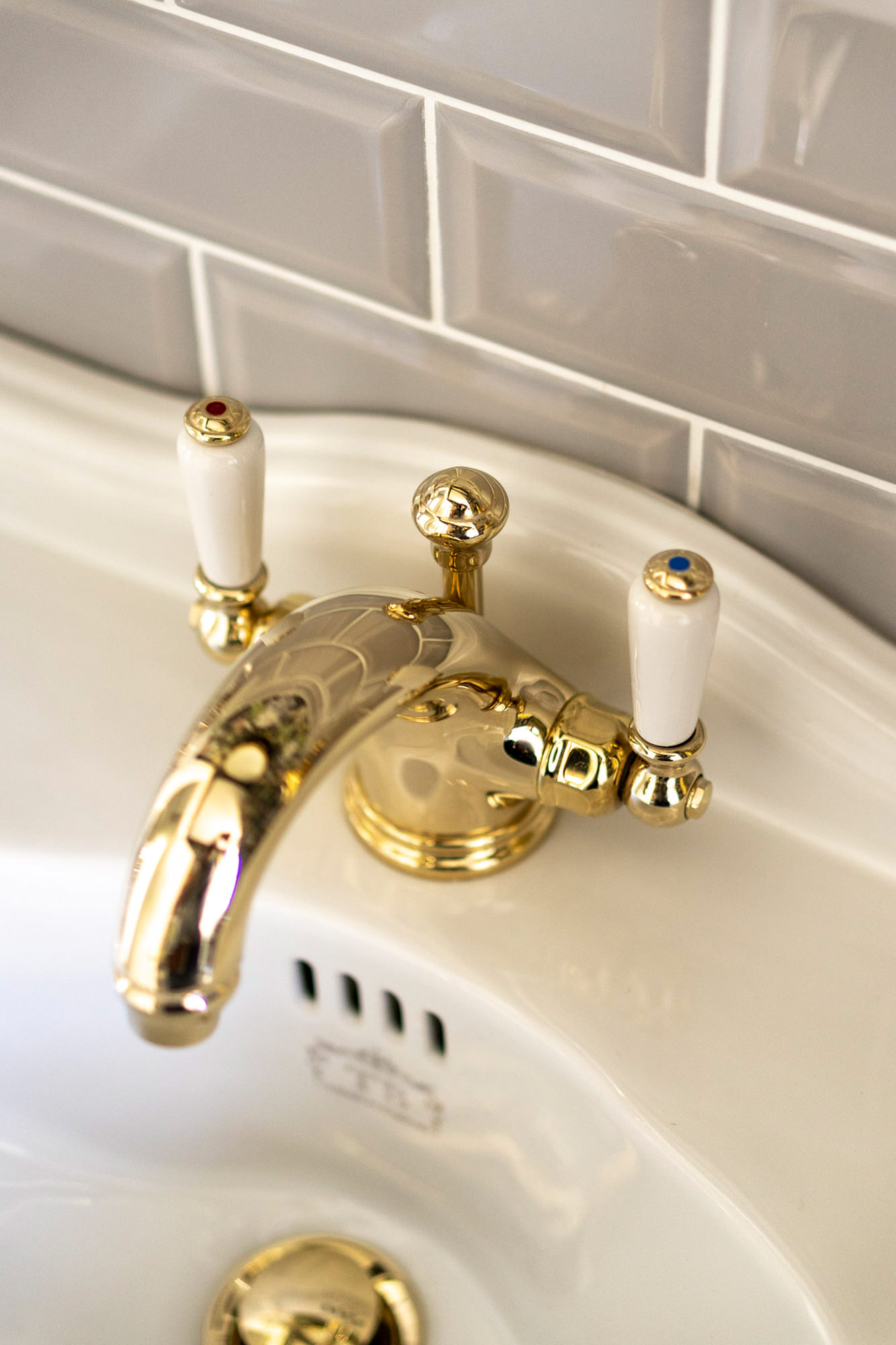 Traditional bathrooms LEVER Perrin & Rowe Waschtisch Mischbatterie 3635 Pr3635.ag  - Вид №2