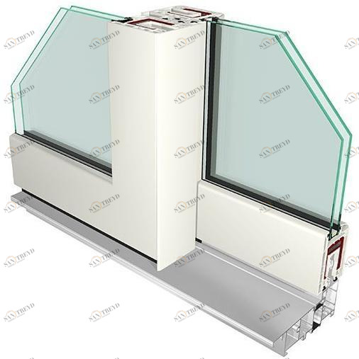 PIVA GROUP Подъемно-раздвижное окно ПВХ с двойным остеклением sun-id-1484137