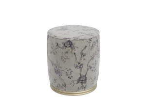 Круглый пуф из ткани