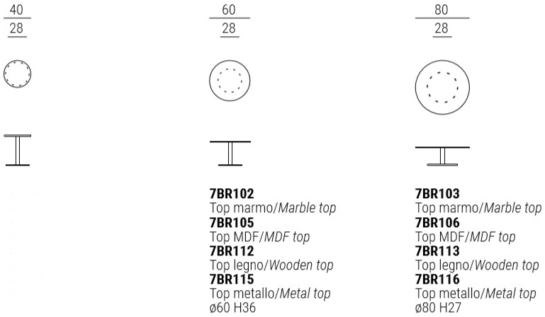 Marelli Высокий круглый мраморный журнальный столик Break sun-id-1379616 - Вид №11