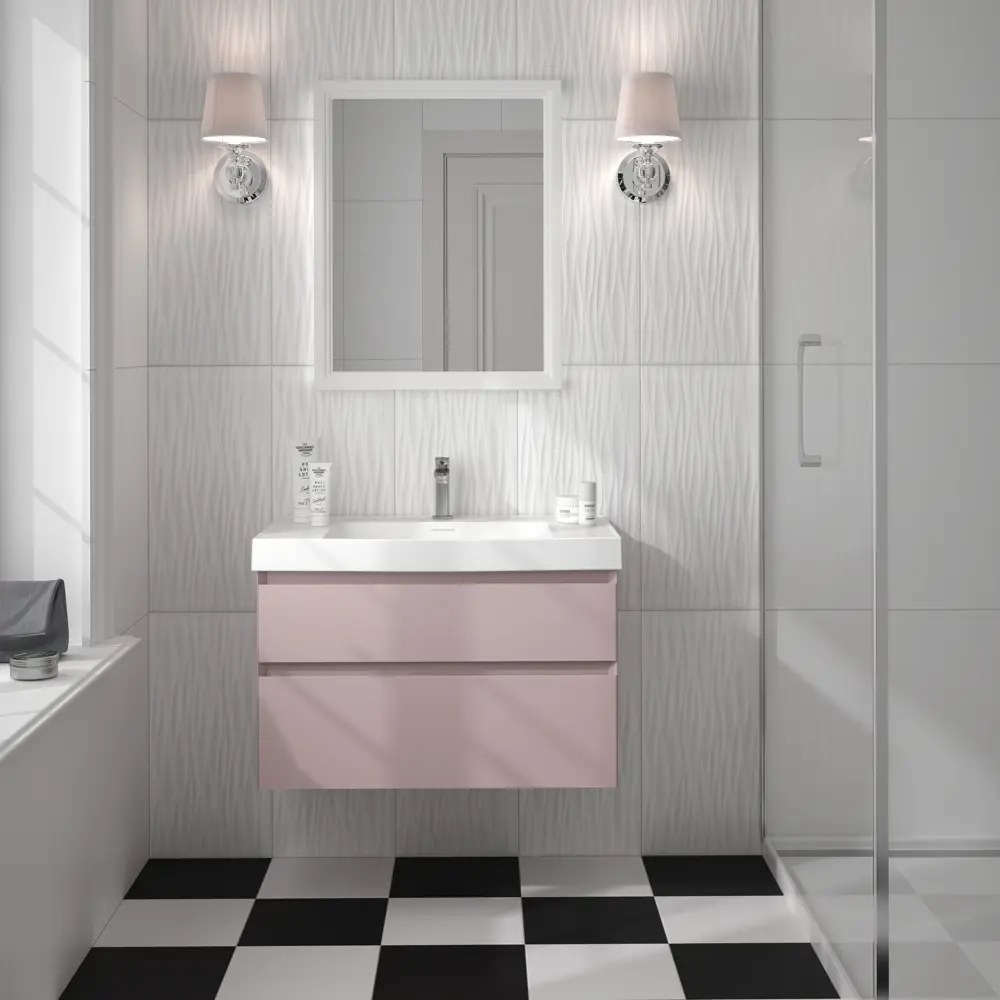 Плитка настенная Kerama Marazzi Фрост 3D 29.5x59.5 см 1.08 м² цвет белый матовый 82508026 STLM-2143110 Белая Плитка - Вид №4