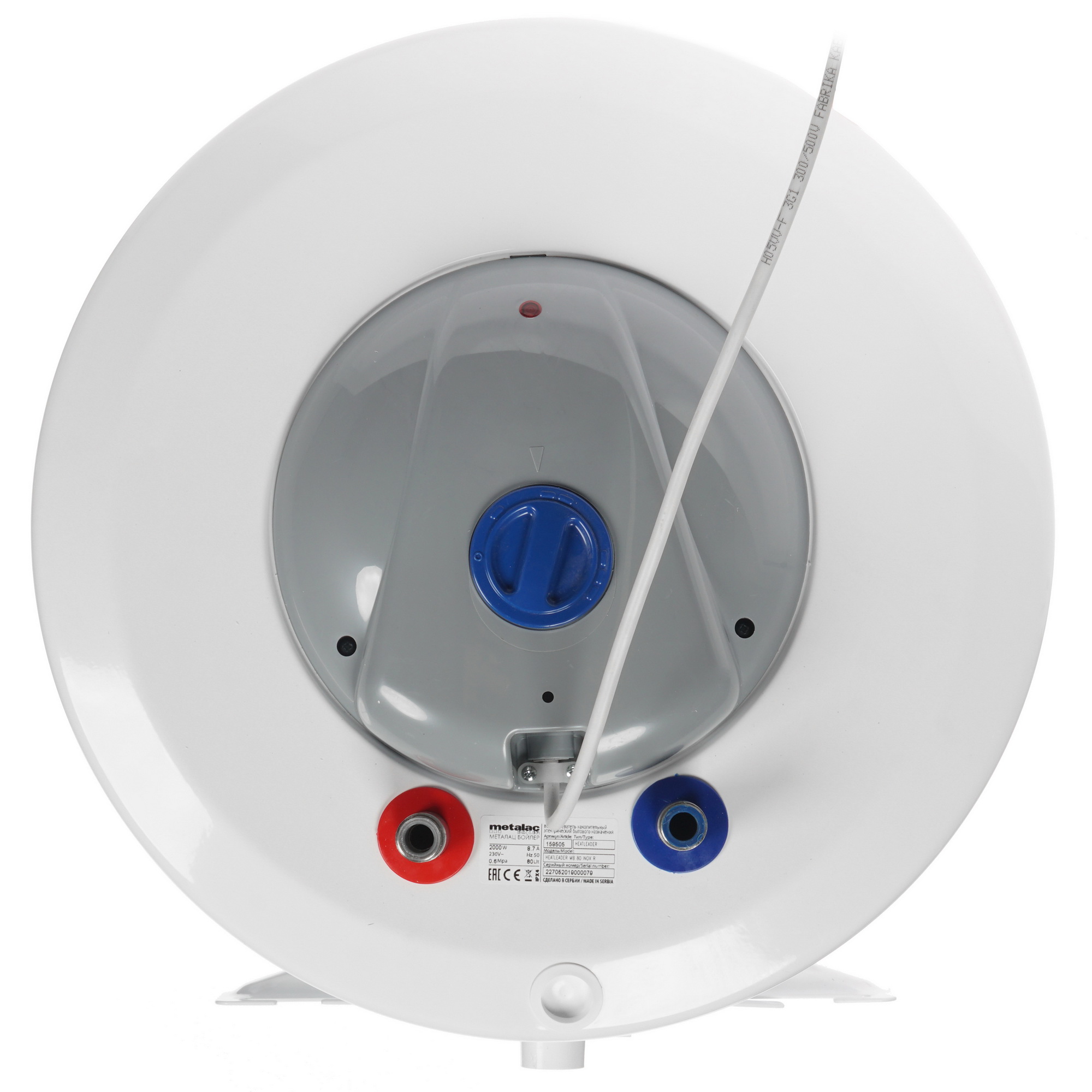 1202302 Водонагреватель электрический Metalac HEATLEADER MB 80 INOX R STDN-0118678 - Вид №3