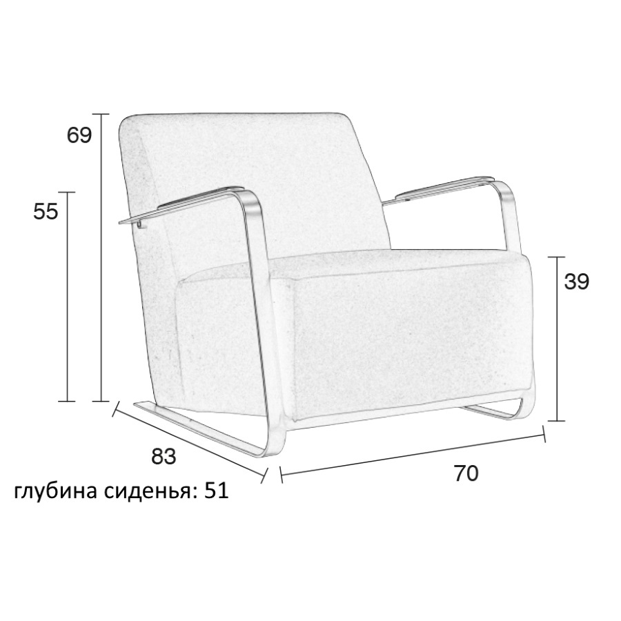 Кресло Adwin черное Zuiver 3003004 - Вид №12