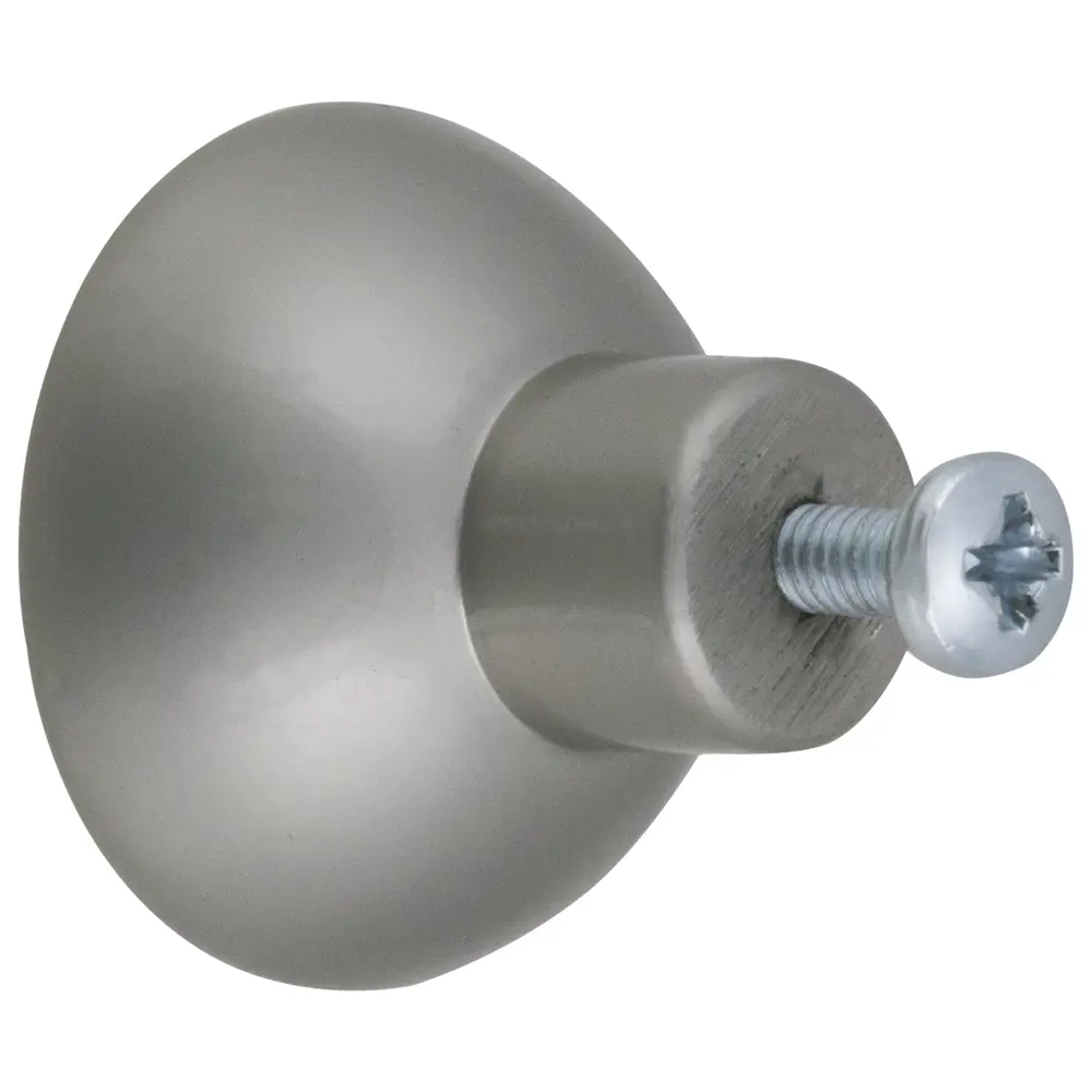 Мебельная ручка-кнопка RC011 цвет матовый никель 11584865 STLM-2186989 BOYARD  - Вид №1