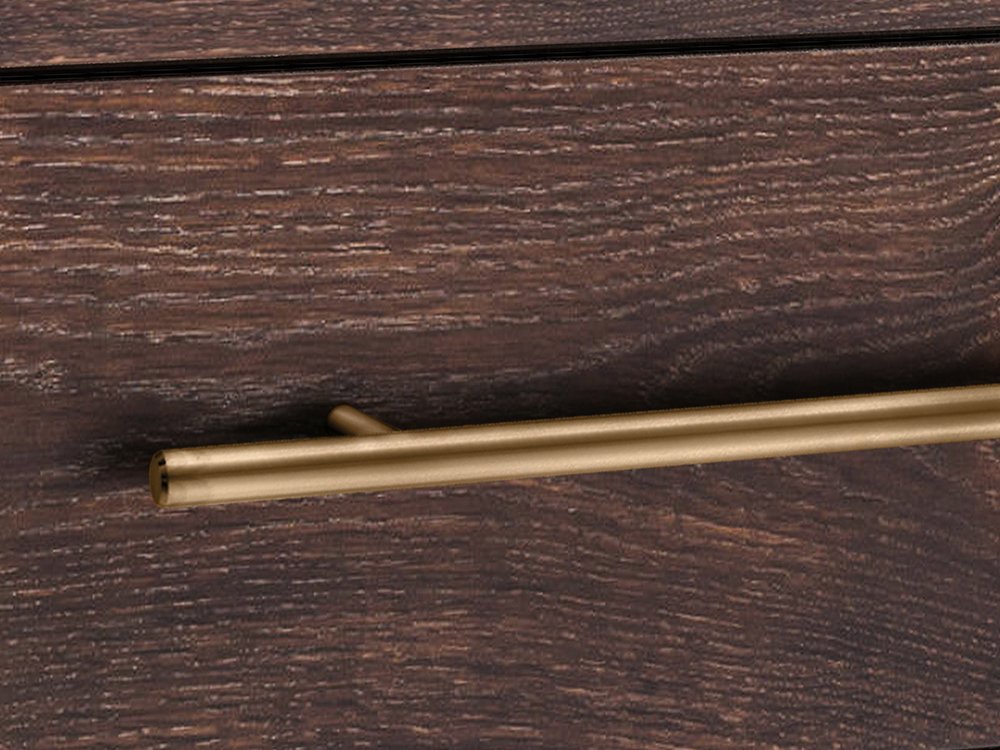 Стол рабочий письменный с 5 ящиками ясень кофейный Bullwood ACWD BULLWOOD 00-3981919 Коричневый  - Вид №2