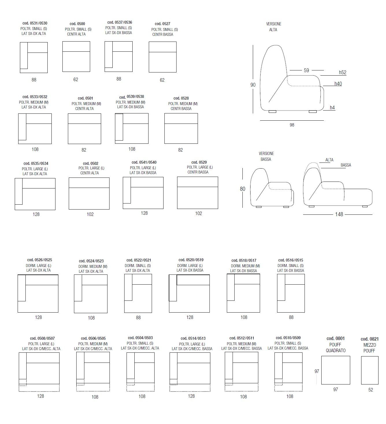 Модульный угловой диван из ткани Egoitaliano Babouche ARCH-00141728 - Вид №4