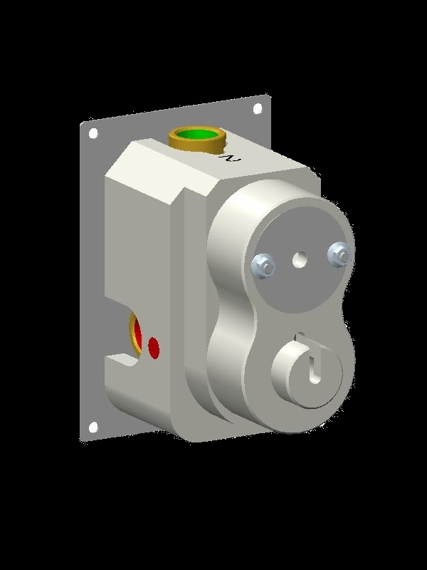 W21120/COV-CR CARIMALI Встраиваемый однорычажный двухходовой вертикальный смеситель Built-in