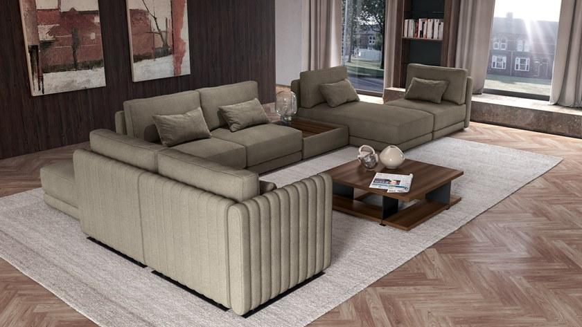 Febal Casa Низкий столик из фанерованной древесины с журнальной полкой sun-id-1447287 - Вид №1