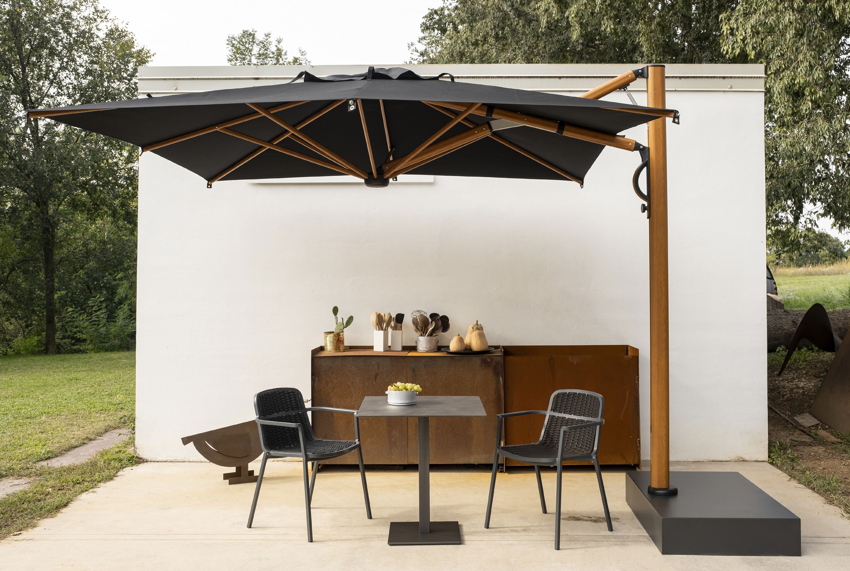 Штабелируемый садовый стул с подлокотниками DRIGANI Nida ARCH-00049823 - Вид №3