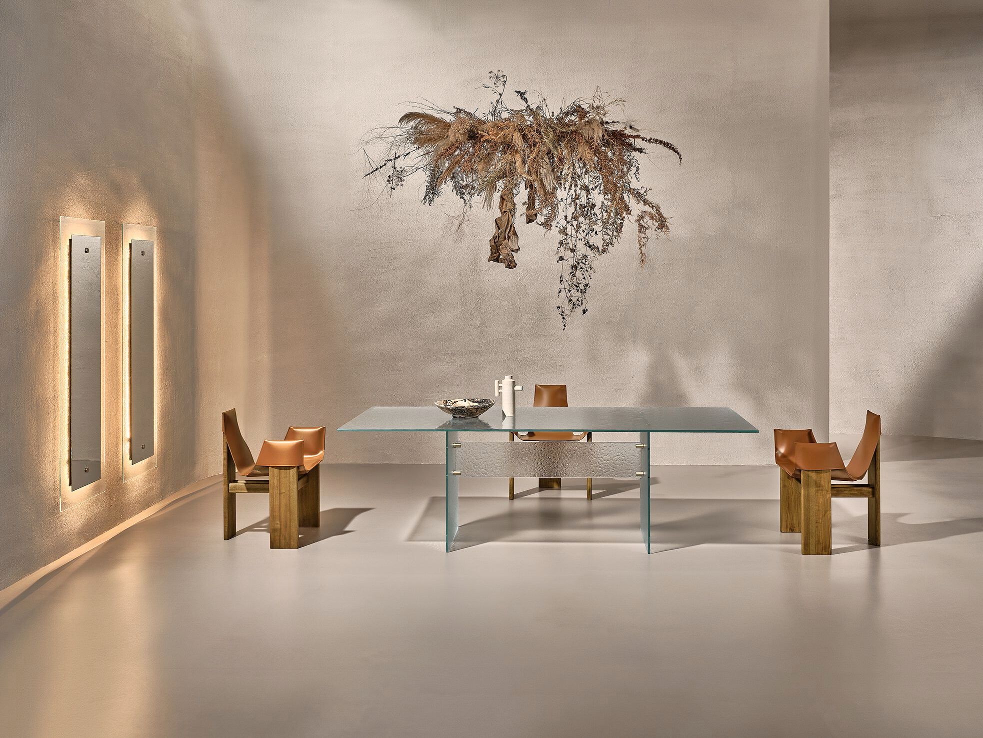 Прямоугольный стеклянный обеденный стол Naturedesign Главная ARCH-00094031 - Вид №1