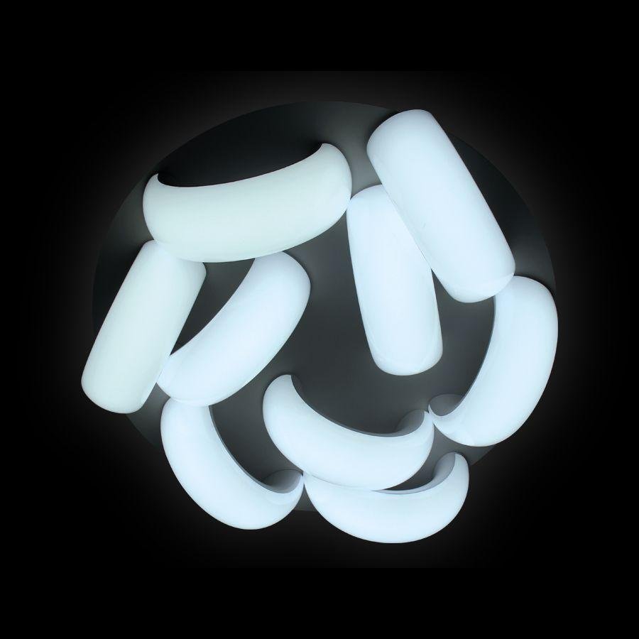 Потолочная светодиодная люстра Ambrella light Orbital Cloud FC15/9 WH 180W D800 AMBRELLA LIGHT ДИЗАЙНЕРСКИЕ, ORBITAL CLOUD 220089 Белый  - Вид №1