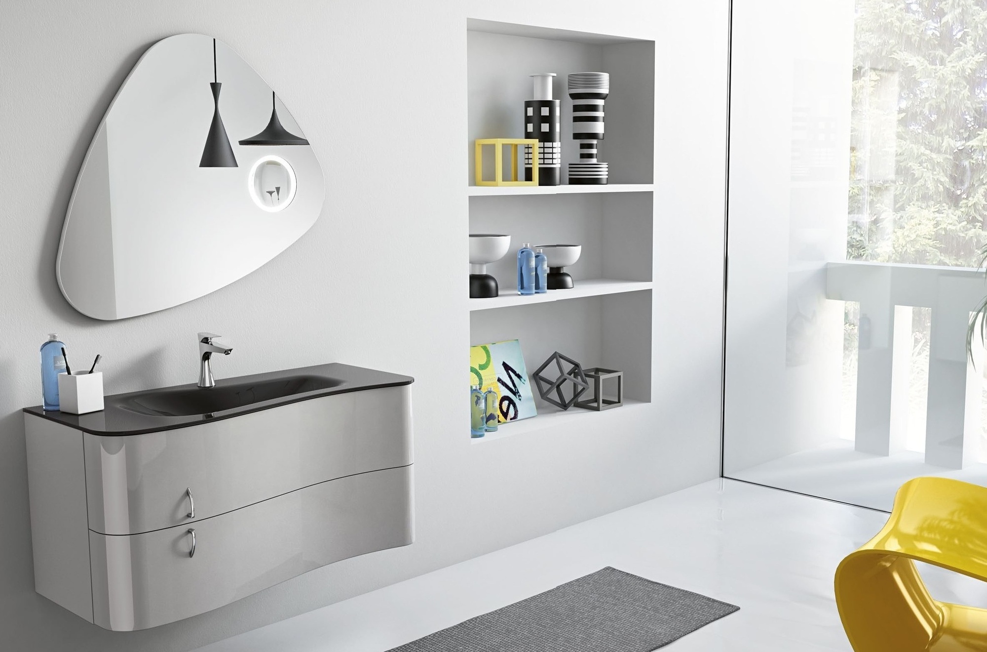 Комплект мебели для ванной комнаты GBGROUP 06 Onda 39678 - Вид №1