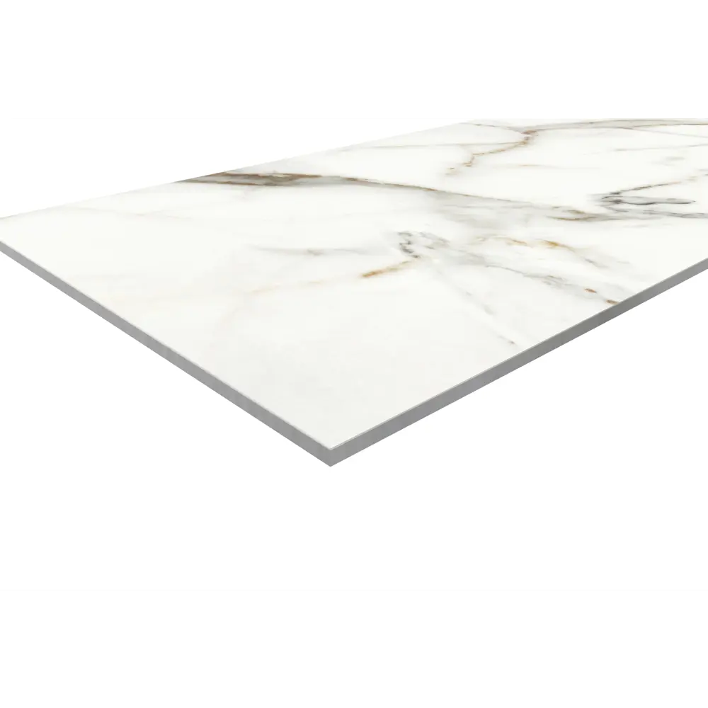 Стеновая панель Calacatta Snow 120x0.4x60 см АКП цвет белый 89199633 STLM-2163766 ALUMOART  - Вид №1