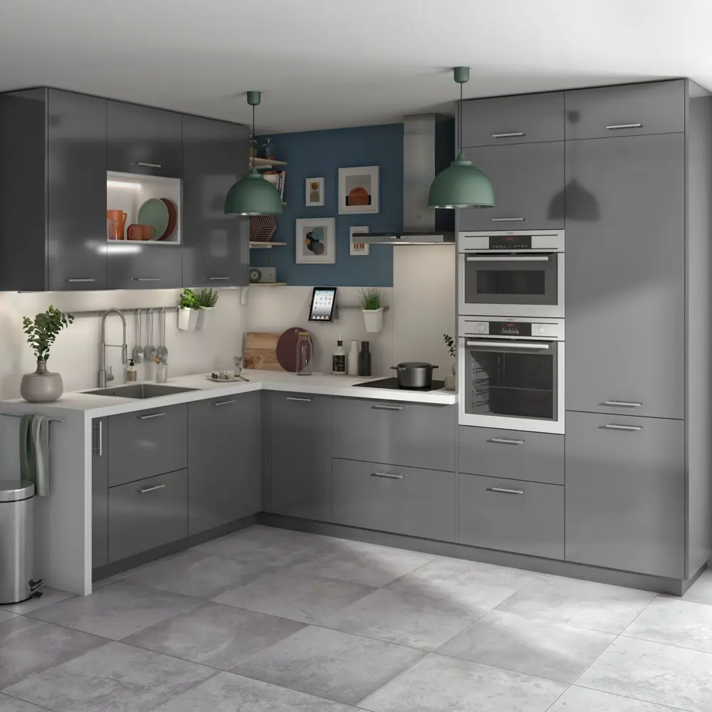 Угловой элемент DELINIA ID Аша грей для кухонного гарнитура 85036540 STLM-0057834 - Вид №4