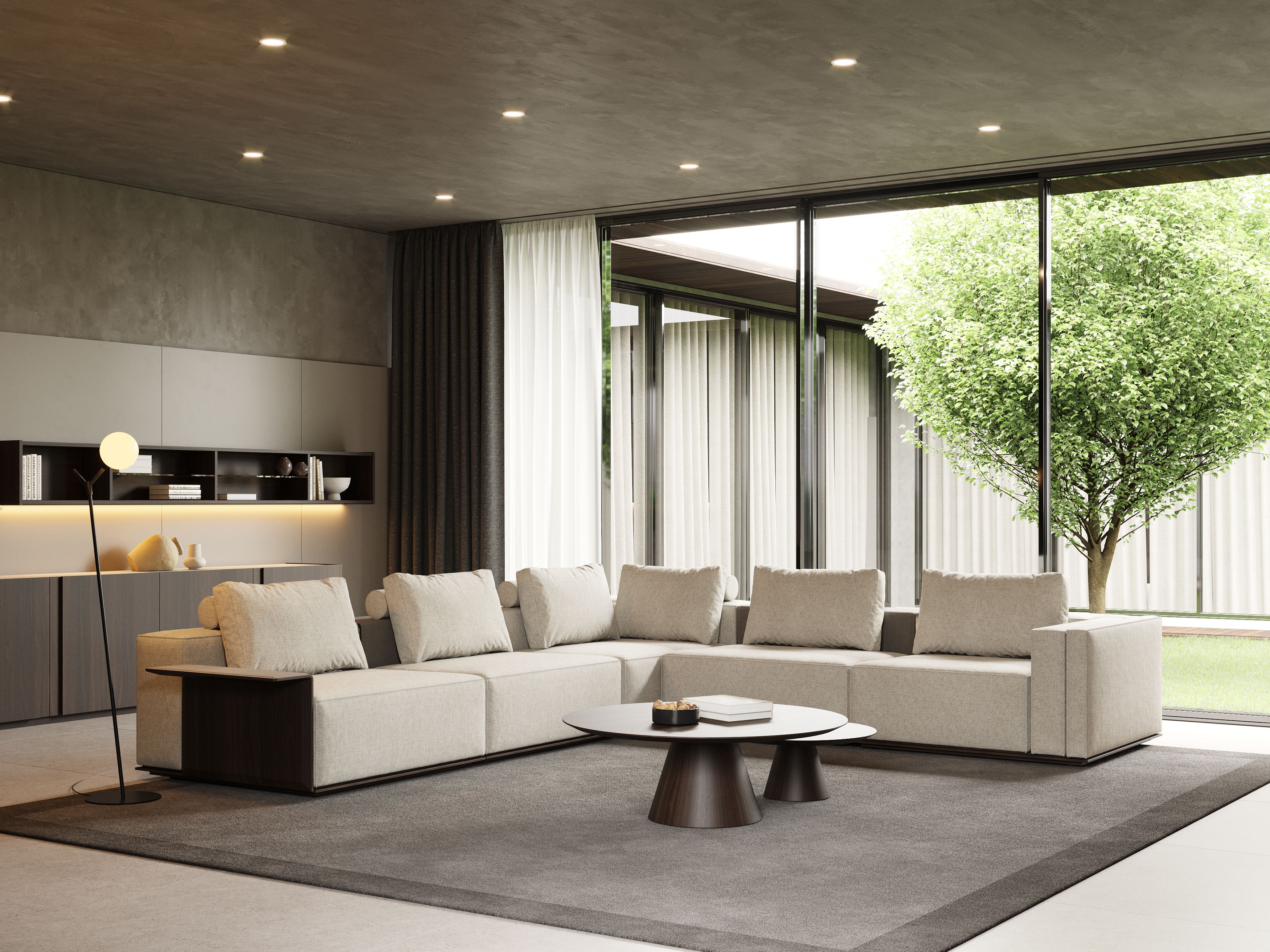 Угловой диван из ткани Stylish Club Landform ARCH-00120997 - Вид №9