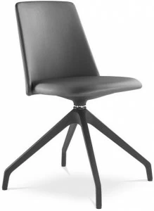 LD Seating Вращающееся кресло на козелке из кожи Melody chair 361, f90-bl