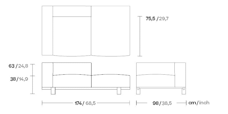 2-местный диван Kettal Molo ARCH-00121947 - Вид №10