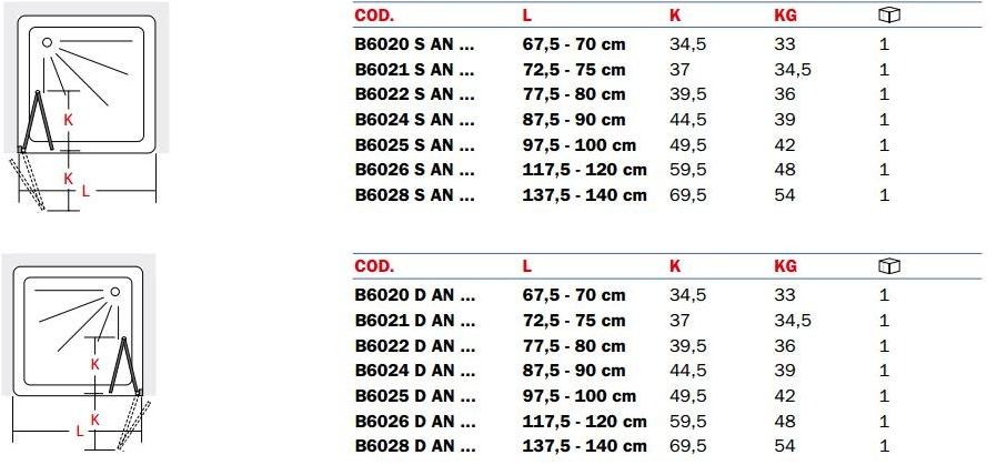 INDA® Душевая кабина ниша стеклянная с откидной дверцей Sim sun-id-1385691 - Вид №2