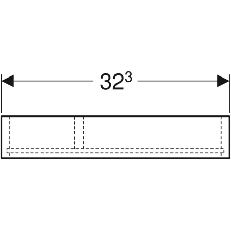 500.678.00.1 Перегородка для выдвижного ящика Geberit H-образная, для верхнего выдвижного ящика Geberit  - Вид №3