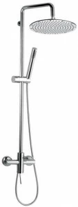 Remer Rubinetterie Настенная душевая стойка из хромированной латуни с ручным душем Minimal N 37 xl