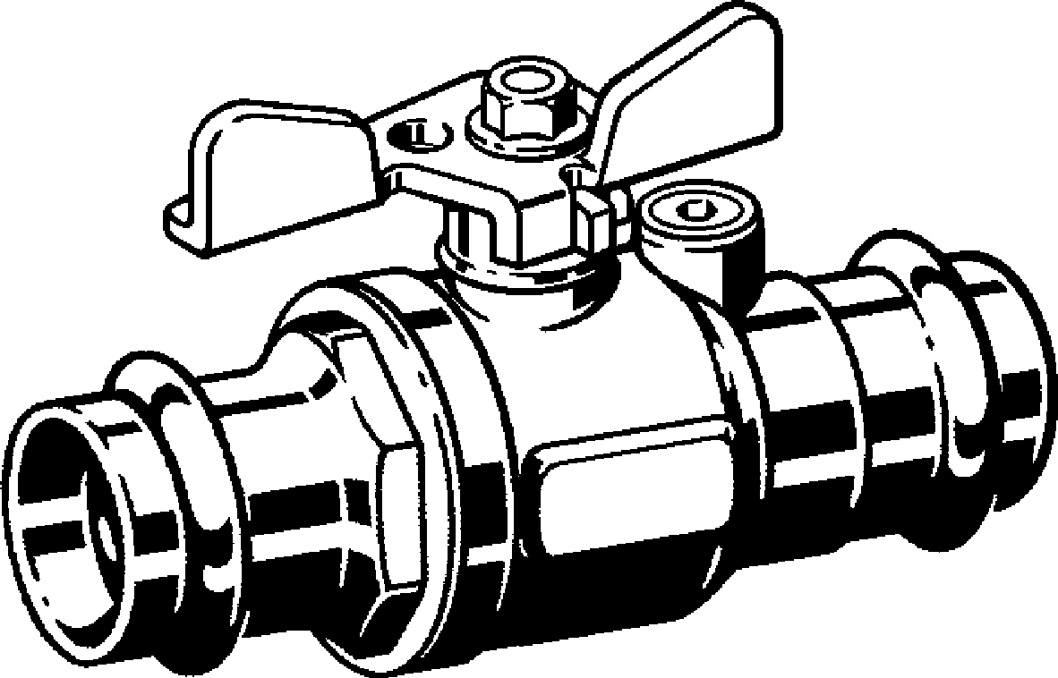 Viega Газовый шаровой кран Profipress G 2671 (587437) 587 437 - Вид №1