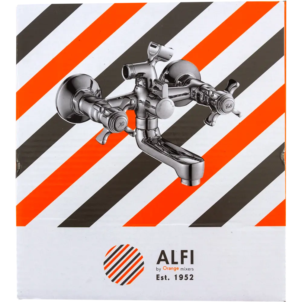 Смеситель для ванной и душа Orange Classic двухвентильный, цвет хром M76 STLM-2121786 - Вид №2