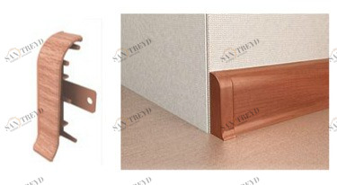 Заглушки торцевые с текстурой 118 Орех грецкий (пара) RICO LEO 2541326