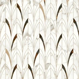 Стеновая панель Delicate Amber 300x0.4x60 см алюминий цвет белый 89199577 STLM-2031361