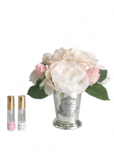 LHB02 Пионы и гортензии, цвет шампань, 2 спрея ВхШхД 21х17х17 см COTE NOIRE