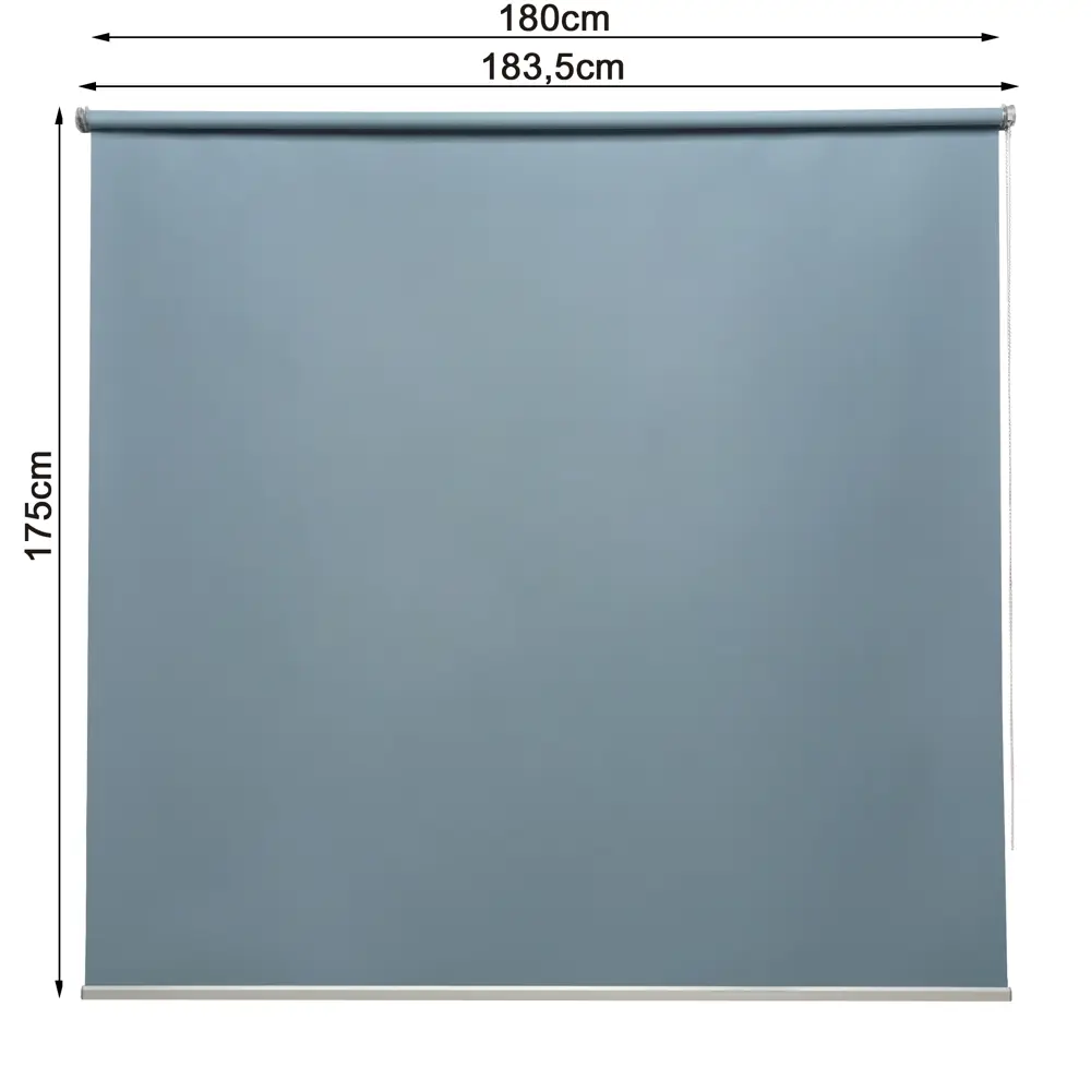 Штора рулонная блэкаут Inspire Belem 180x175 см серо-синяя Ink 4 82689375 STLM-2004178 - Вид №2
