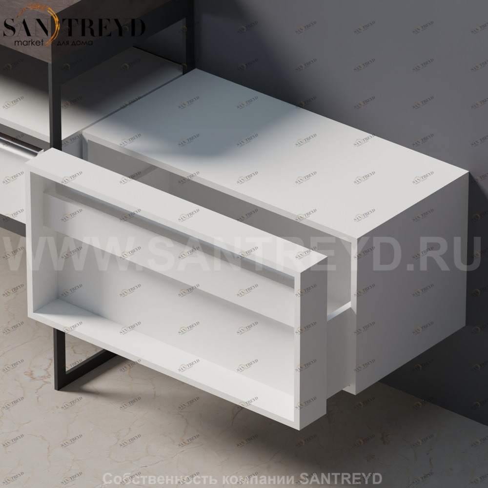 FLAT XL Выдвижной ящик белый AFXMO0450084B Agape