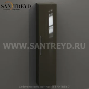 MDC164 Высокий шкаф с двумя створками 160 см коричневый Globo 4ALL Италия