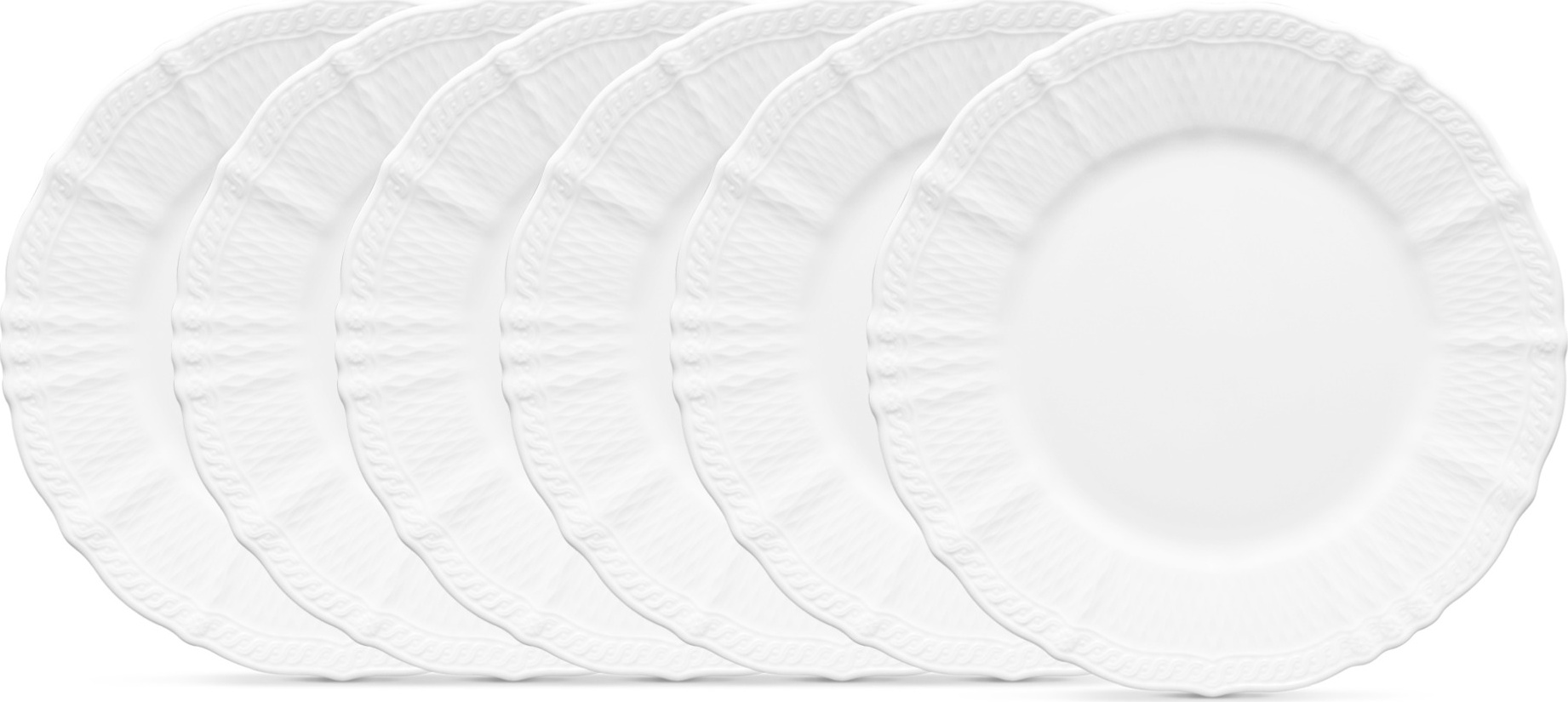 10665329 Noritake Набор из 6 тарелок обеденных Noritake "Шер Бланк" 27,7см Фарфор 