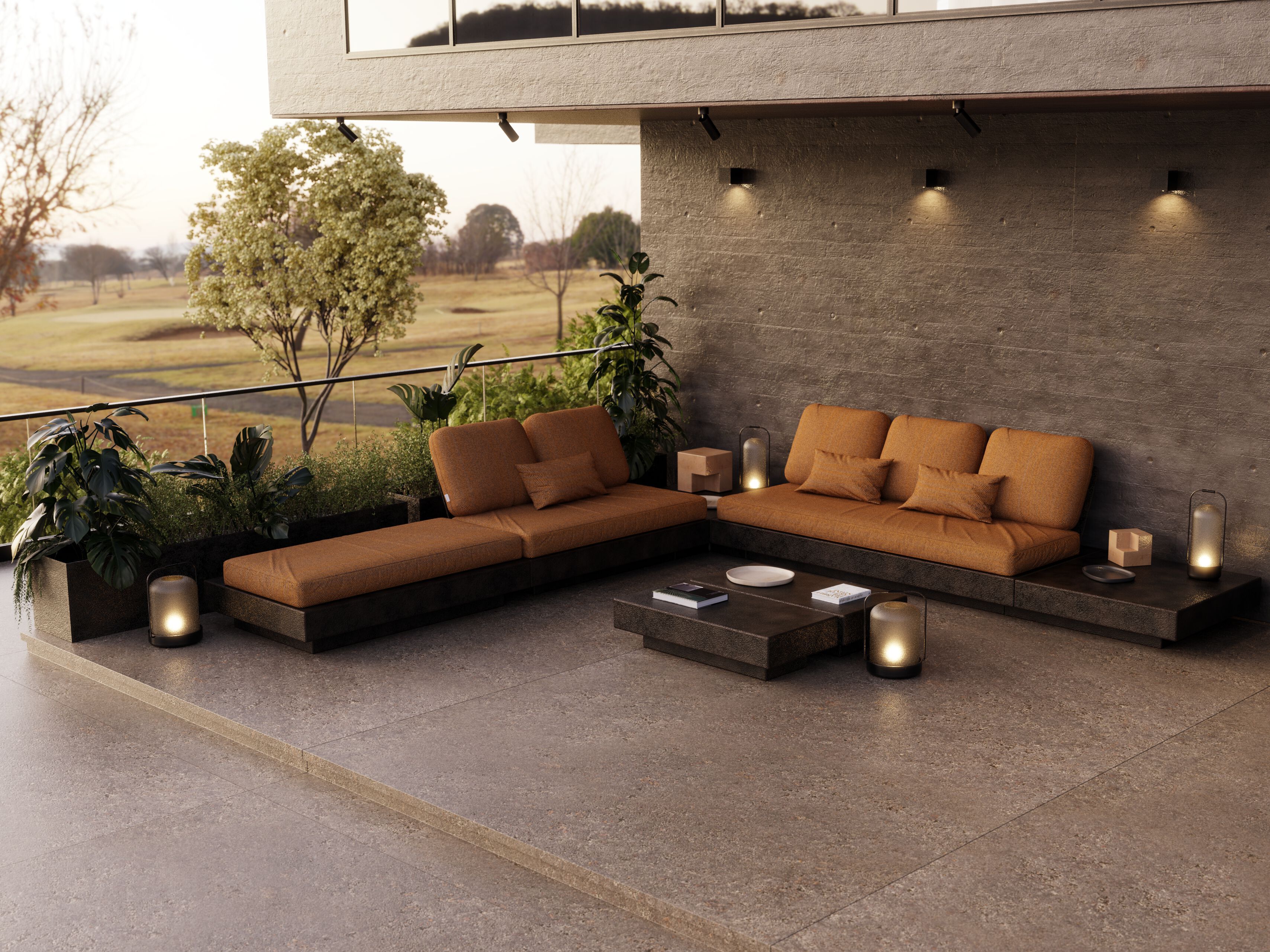 Садовый диван из стекловолокна и Sunbrella® GANSK ARCH-00105672 - Вид №9