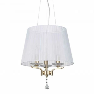 Подвесная люстра Ideal Lux Pegaso SP3 Ottone Satinato IDEAL LUX ДИЗАЙНЕРСКИЕ, PEGASO 312805 Белый
