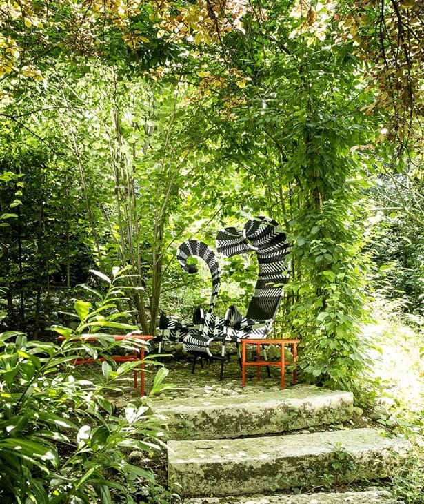 Журнальный столик из стали и цветной полиэтиленовой проволоки MOROSO M'afrique ARCH-00065234 - Вид №9