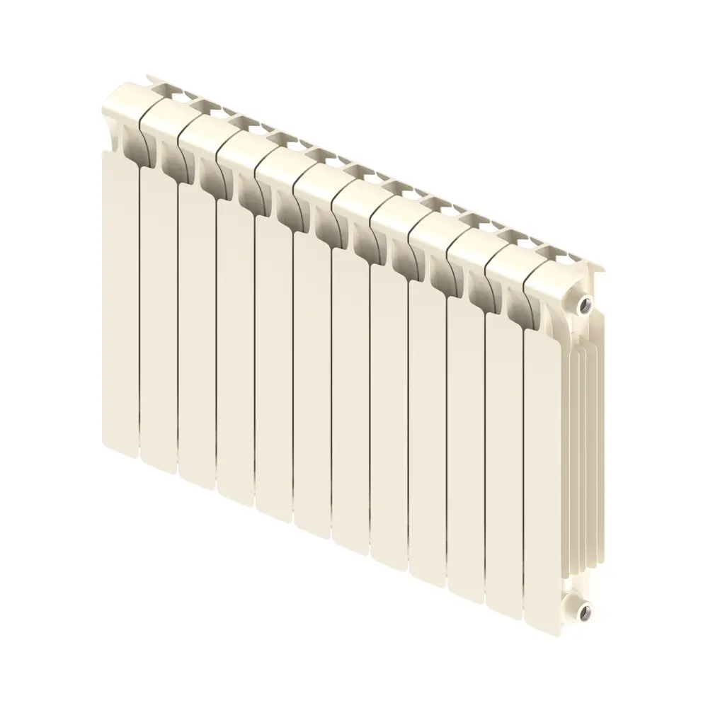 Радиатор секционный Rifar Monolit M50012RAL1015 500/100 12 секций боковое подключение биметалл бежевый 82560842 STLM-2008304 - Вид №1