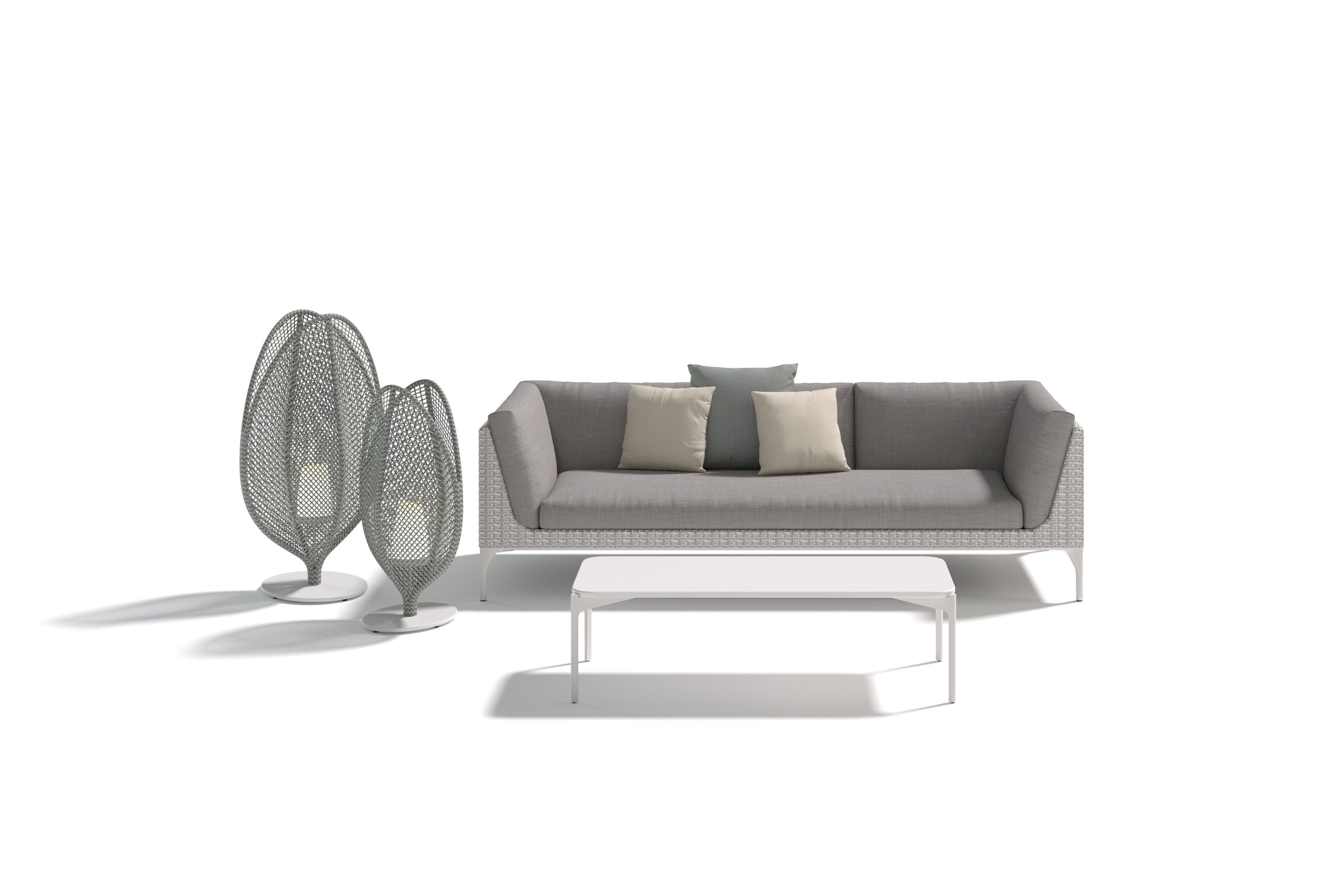 Алюминиевый прямоугольный садовый столик с порошковым покрытием с керамическим материалом DEDON IZON ARCH-00042396 - Вид №4