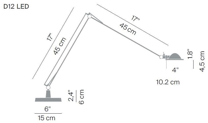 LUCEPLAN Регулируемая светодиодная настольная лампа из алюминия Berenice sun-id-1496369 - Вид №1