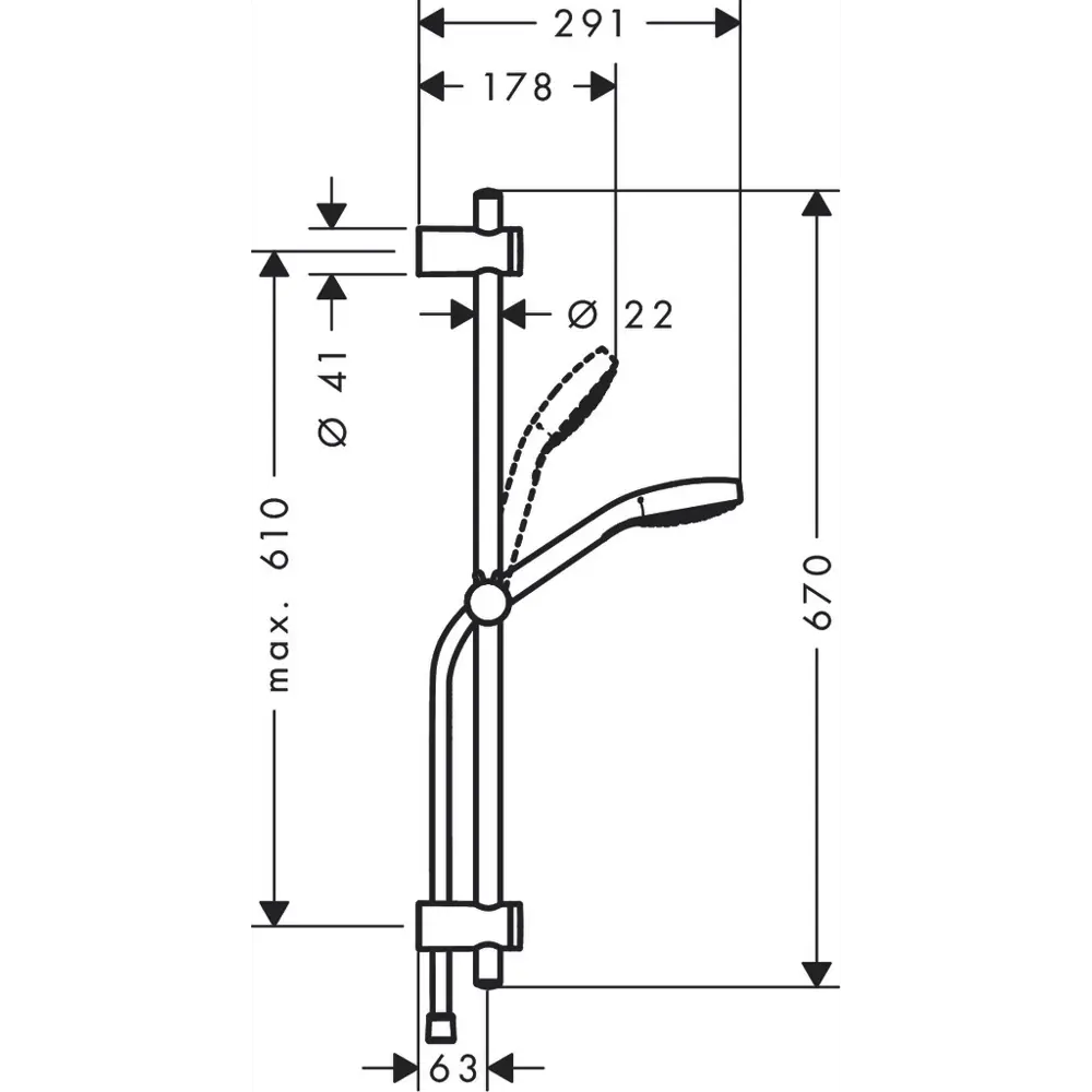 Душевая стойка MySelect S Multi 1 режим 82042677 STLM-2057818 Hansgrohe Без серии - Вид №7