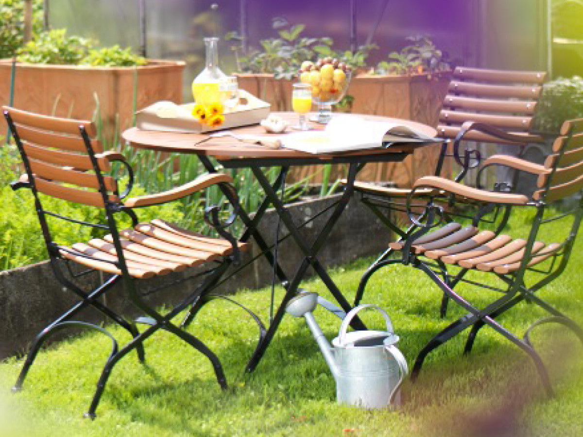 74.00.0012 Стол Brazil Burma - решетчатая столешница круглая - Ø 100см Mbm  - Вид №1