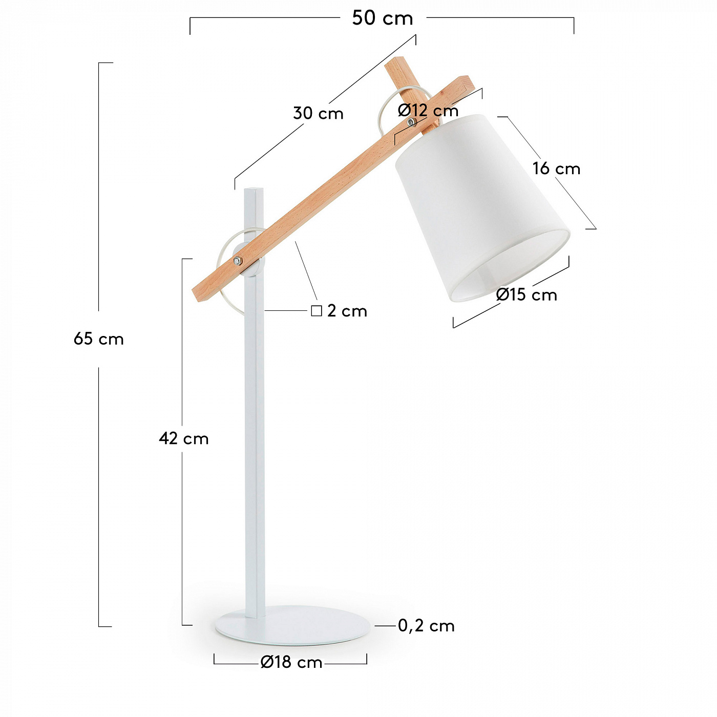 047678 Настольная лампа Jovik белая La Forma Kosta - Вид №3