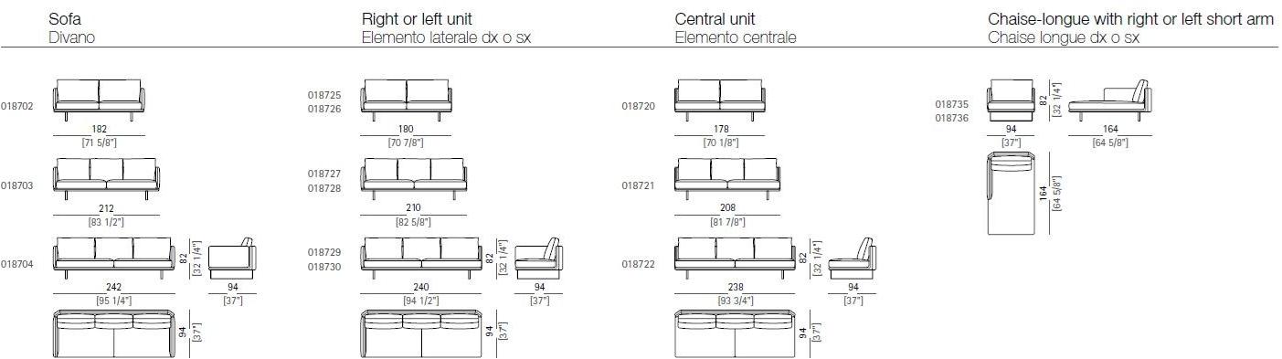 Arketipo Мягкий кожаный диван sun-id-1436391 - Вид №5