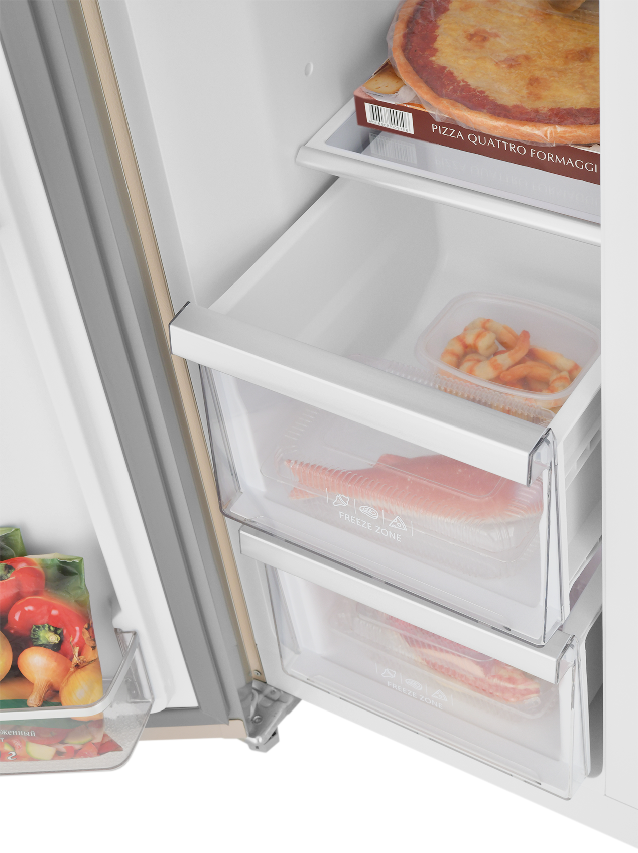 9185193 Холодильник Side by Side   ZUGEL ZRSS630C бежевый STDN-0121936 - Вид №14