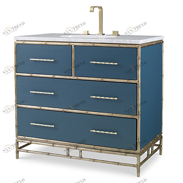 Тумбочка, большая (от 37 до 59,5) 09175-110-333 Chinoiserie Sink Chest - Peacock Ambella 